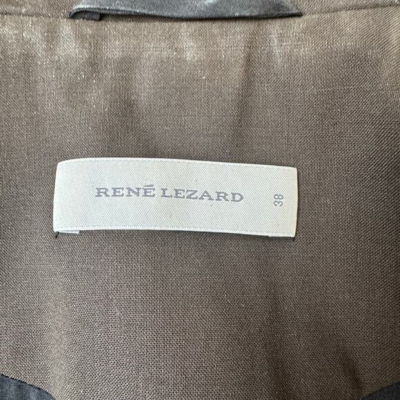 René Lezard Chocolate Brown Blazer - Size 38 IT (US 8) - Tailored Fit - Picture 5 of 11